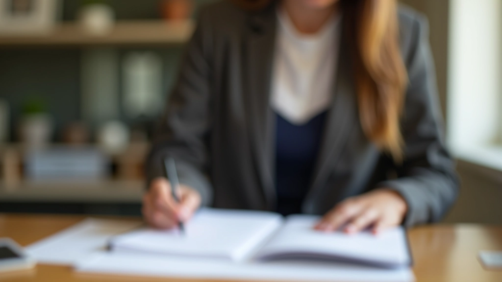 Documentos de becas educativas y formularios de solicitud sobre una mesa de trabajo